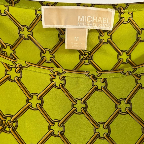 Emerald green Michael kors blouse spring summer - Picture 3 of 7